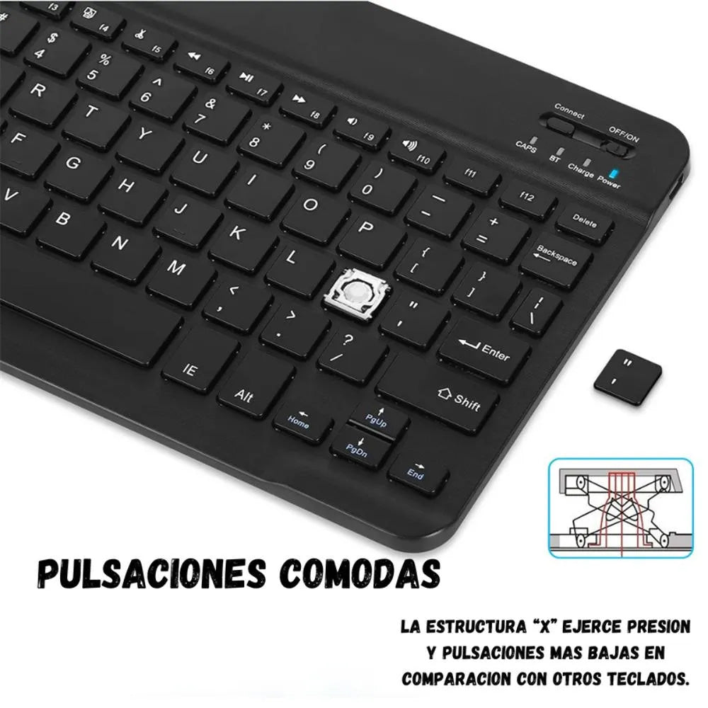 Teclado + Mouse Bluetooth AN-030 Negro