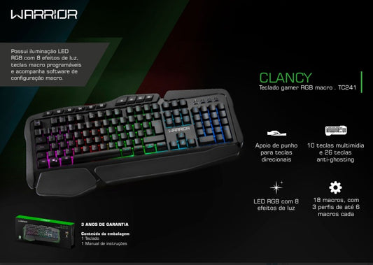Teclado Gamer TC-241 RGB