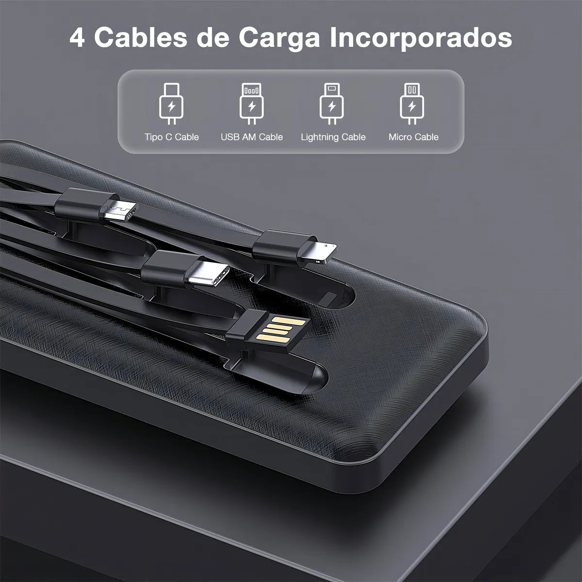 Cargador Portatil Para Todo Tipo de Celulares y Dispositivos